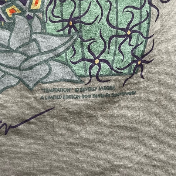 Vintage Cactus Desert Beverly Jaeger “Temptation” Limited Edition Tee - Santa Fe - Picture 3 of 8